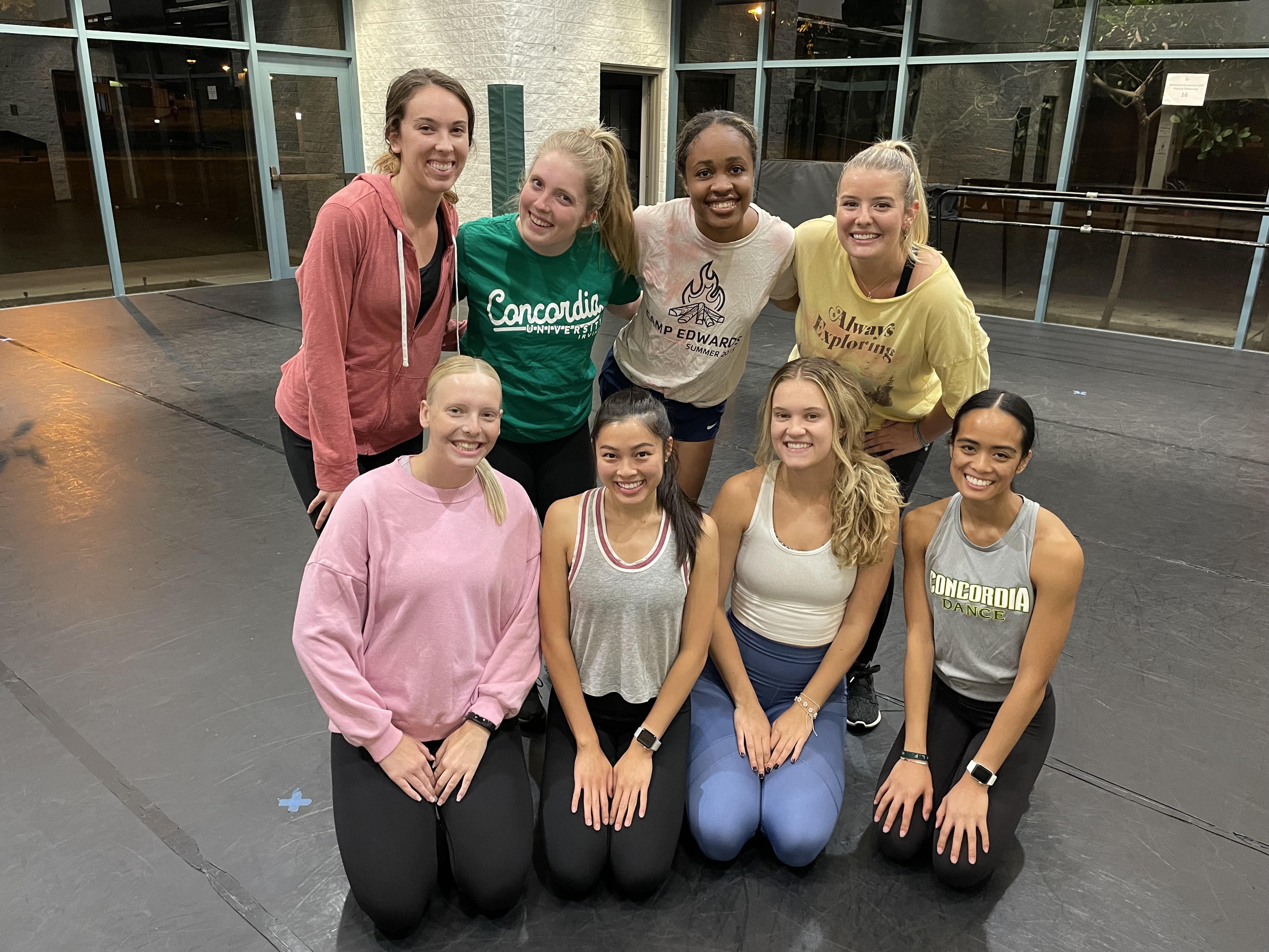 The full dance team poses for a group photo